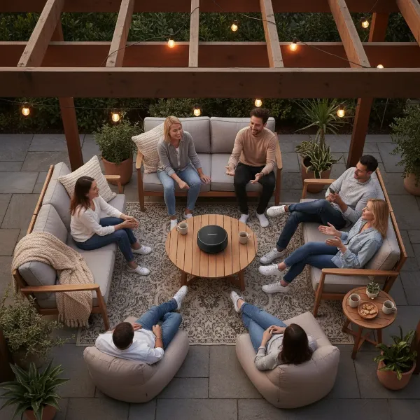 Bose SoundLink Revolve+ II speaker in a room, demonstrating 360-degree sound dispersion